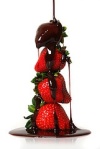 chocolate stack of strawberries