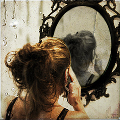 woman mirror